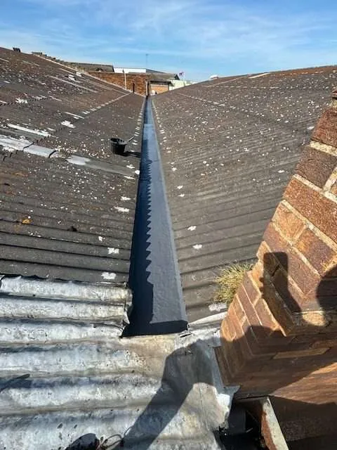 Box gutter valley repair in Harlow
